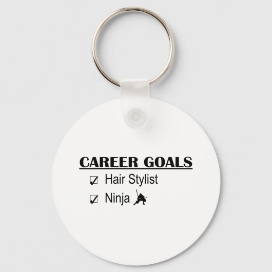 Ninja Career Goals - Hair Stylist Sleutelhanger (Voorkant)