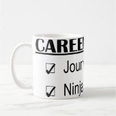 Ninja Career Goals - Journalist Koffiemok (Links)