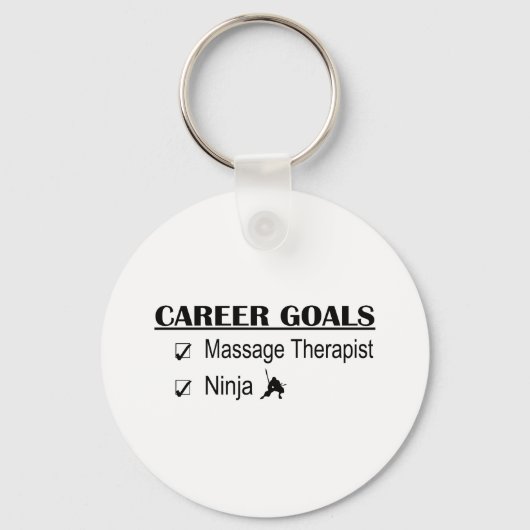 Ninja Career Goals - Massage Therapist Sleutelhanger (Voorkant)