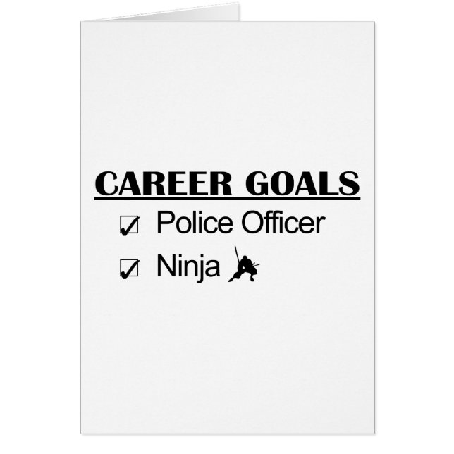 Ninja Career Goals - Politieagent (Voorkant)