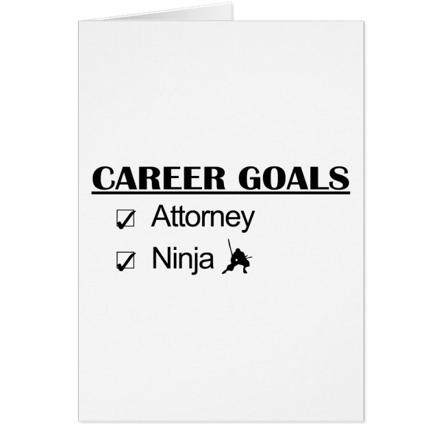 Ninja Career Goals - procureur (Voorkant)