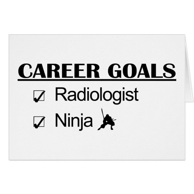 Ninja Career Goals - Radioloog (Voorkant Horizontaal)