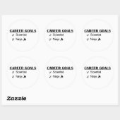 Ninja Career Goals - Scientist Ronde Sticker (Vel)