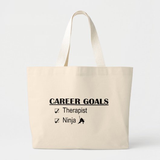 Ninja Career Goals - Therapist Grote Tote Bag (Voorkant)