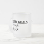 Ninja Career Goals - Therapist Matglas Koffiemok (Voorkant links)