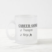 Ninja Career Goals - Therapist Matglas Koffiemok (Links)