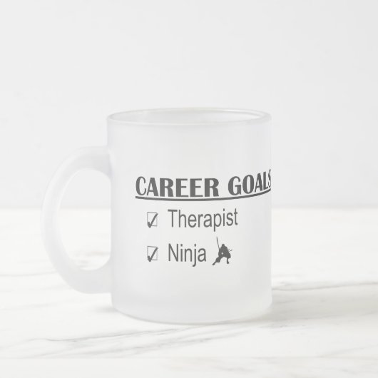 Ninja Career Goals - Therapist Matglas Koffiemok (Links)