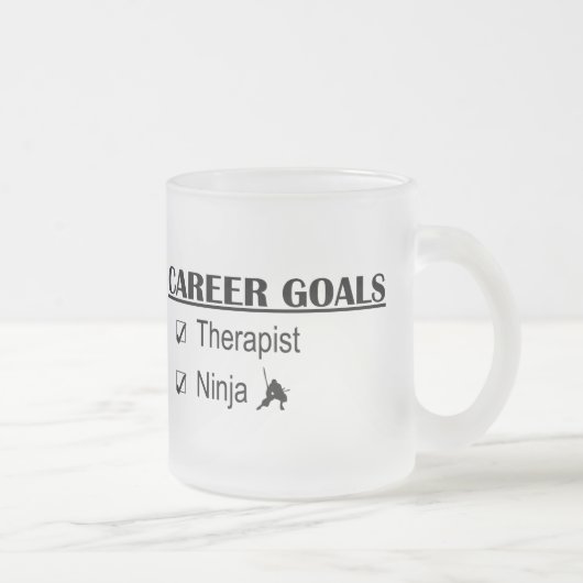 Ninja Career Goals - Therapist Matglas Koffiemok (Rechts)
