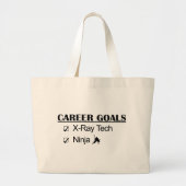 Ninja Career Goals - X-Ray Tech Grote Tote Bag (Voorkant)