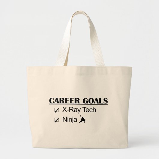 Ninja Career Goals - X-Ray Tech Grote Tote Bag (Voorkant)