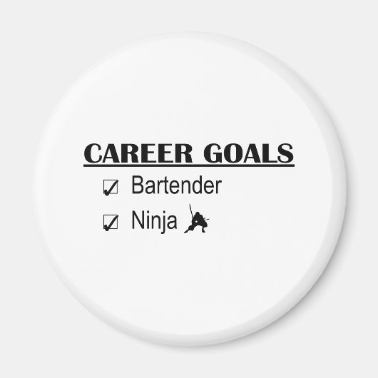Ninja Carrièredoelen - Bartender Magneet (Voorkant)