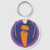 Ninja Carrot Keyring Sleutelhanger (Voorkant)