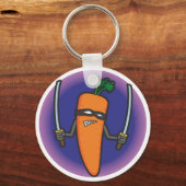 Ninja Carrot Keyring Sleutelhanger (Voorkant)