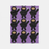 Ninja Cartoon Fleece Blanket (Voorkant)