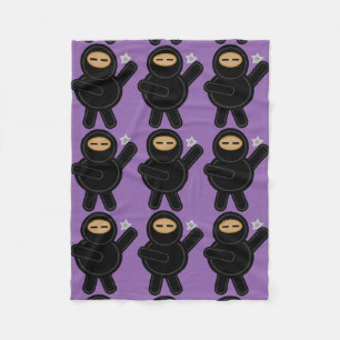 Ninja Cartoon Fleece Blanket