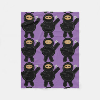 Ninja Cartoon Fleece Blanket Deken