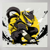 Ninja Cat Anime Poster (Voorkant)