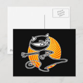 Ninja Cat Briefkaart (Voorkant / Achterkant)