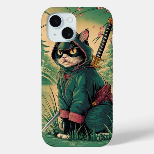  Ninja Cat Case-Mate iPhone Case (Achterkant)