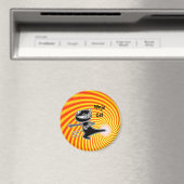 Ninja Cat Firekick Magnet (Insitu (Vaatwasser))