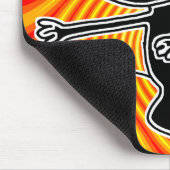 Ninja Cat Firekick Mousepad Muismat (Hoek)