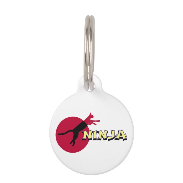 Ninja Cat Huisdierpenning (Voorkant)
