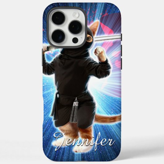 Ninja Cat in de ruimte. Case-Mate iPhone Case (Achterkant)