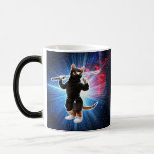 Ninja Cat in de ruimte. Magische Mok