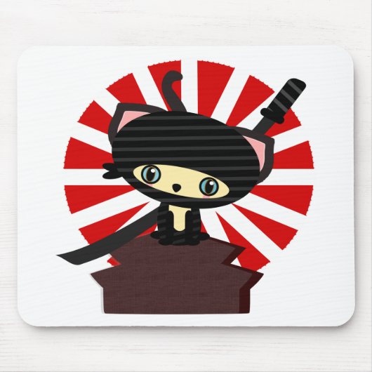 ninja cat kawaii muismat (Voorkant)