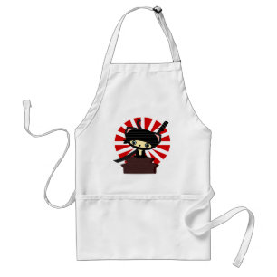 ninja cat kawaii standaard schort
