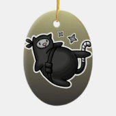 Ninja Cat Keramisch Ornament (Voorkant)