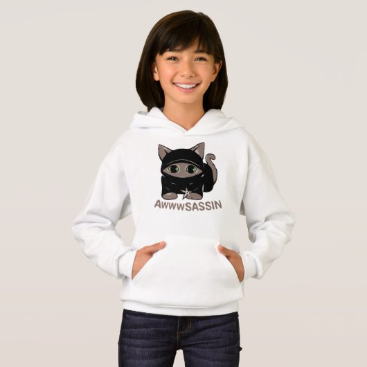 Ninja Cat Kids Shirt (Voorkant volledig)