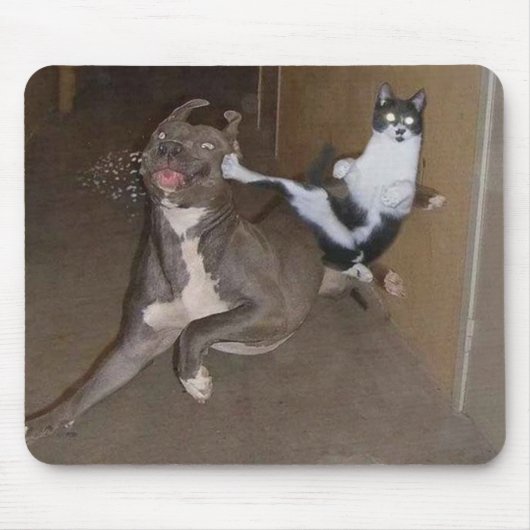 Ninja Cat Mousepad Muismat (Voorkant)