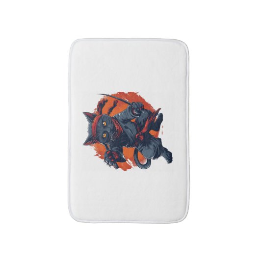 Ninja Cat Stealth Badmat (Voorkant Verticaal)