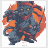Ninja Cat Stealth Sticker (Vel)