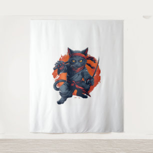 Ninja Cat Stealth Wandkleed