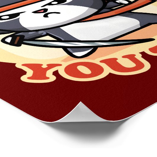 Ninja Cat | Sterker dan je denkt Poster (Hoek)