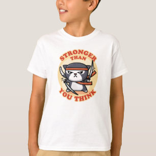 Ninja Cat Sterker dan je denkt T-shirt