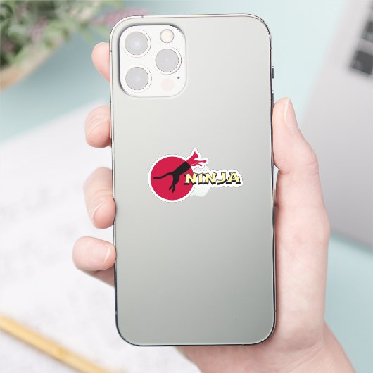 Ninja Cat Sticker (Telefoon)