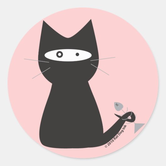 Ninja Cat Stickers (Voorkant)