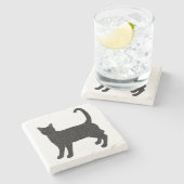 Ninja Cat Stone Onderzetter (Zijkant)