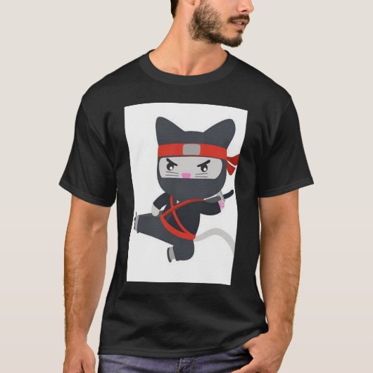 Ninja Cat zo schattig2398png2398 T-shirt (Voorkant)