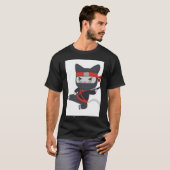 Ninja Cat zo schattig2398png2398 T-shirt (Voorkant volledig)