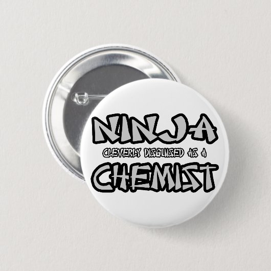 Ninja...Chemist Ronde Button 5,7 Cm (Voorkant /achterkant)