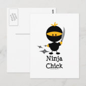 Ninja Chick Briefkaart (Voorkant / Achterkant)