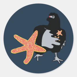 Ninja Chicken Ronde Sticker