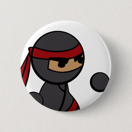 Ninja Close-up Ronde Button 5,7 Cm (Voorkant)