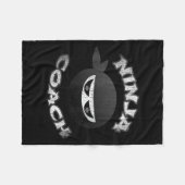 Ninja Coach Multitasking Team Trainer Speaker Gym Fleece Deken (Voorkant (Horizontaal))