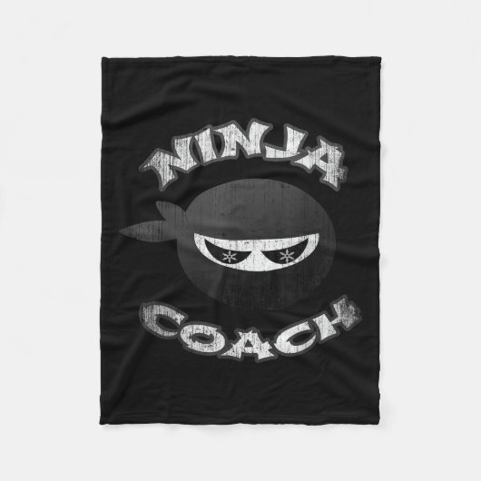 Ninja Coach Multitasking Team Trainer Speaker Gym Fleece Deken (Voorkant)