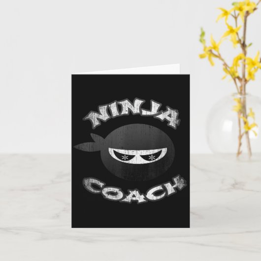 Ninja Coach Multitasking Team Trainer Speaker Gym Kaart (Gele Bloem)